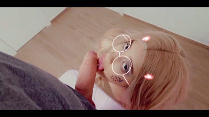 She sucks my blonde cock and follows me as a brunette