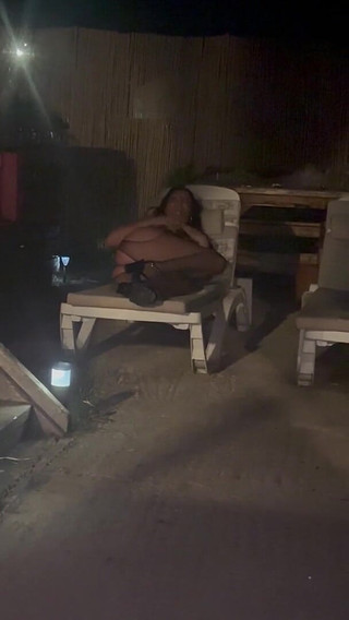 Midnight Poolside Tease