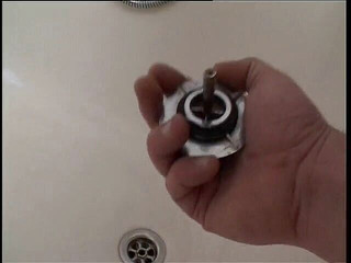 Sweet teen with small tits dildoing pussy and sucking dick in the bathroom