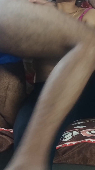 Married Women Enjoying Hard Licking in Sofa