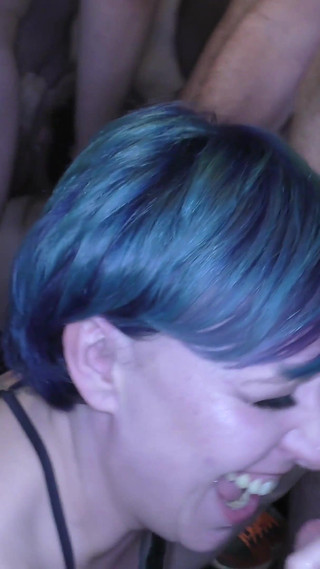 Tattooed Sluts From the UK in Their First Blowbang