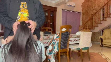 I Fucked My Stepsister in the Kitchen and Licked Her Pussy Babe