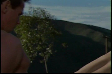 Chunky slut had sex outdoor