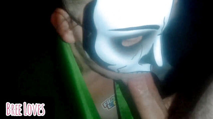 Masked wife blows his load