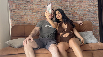 Behind the Scenes with Beautiful Latina Camila Henao and Andres Acosta