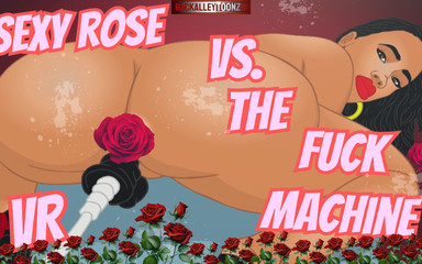 Bubble Butt Sexy Rose Vs the Fuck Machine VR-4k