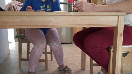 Muslim Stepmother Almost Caught Me Masturbating Under the Table