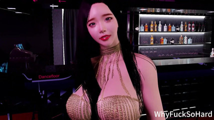 3D Mature MILF Stripper Have a Hardcore Sex with Big Cock in the Bar