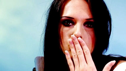 Brunette babe fucking two lucky guys