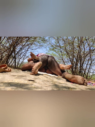 Outdoor sex in the village