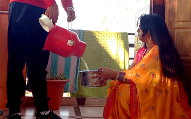 Desi Hot Bhabhi Fucked by Milkman