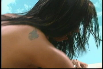 Hot ebony Latina gets licked and fucks by hot black American