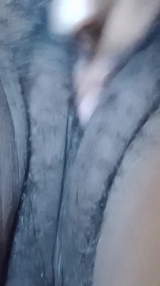 Closeup Rubbing My Hairy Black Pussy Muilti Orgasms