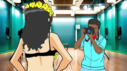 Sexy African Model Seduction Photoshoot