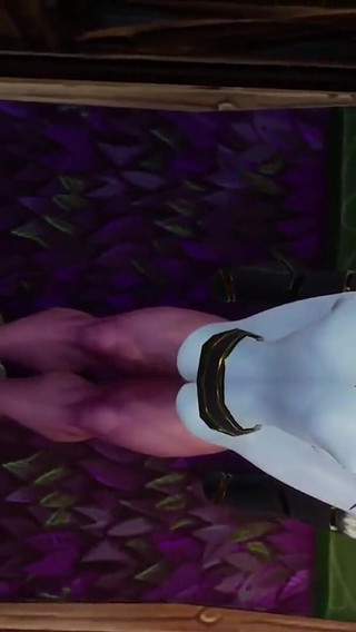 Man bondaged up so she can ride him : Warcraft porn parody