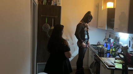 Fetish Lofts Cooking Session with TV Slave Part 2-4.