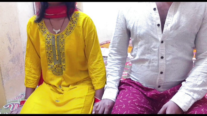 Desi Cute Teen Girl Very 1st Night with Her Stepbrother