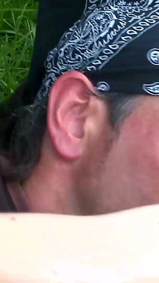 Cock Sucking Babe Kneels, Deepthroats and Ass Riding Huge Cock Outdoor