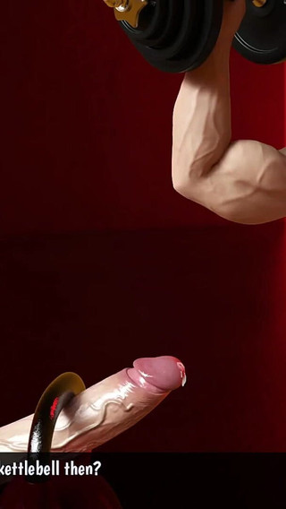 Strong Blonde Woman Lifts a Guy and Sucks Him off Cockham Superheroes 39