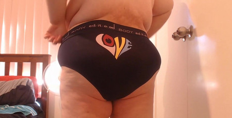 In this video I change my fat ass in and out of clothes