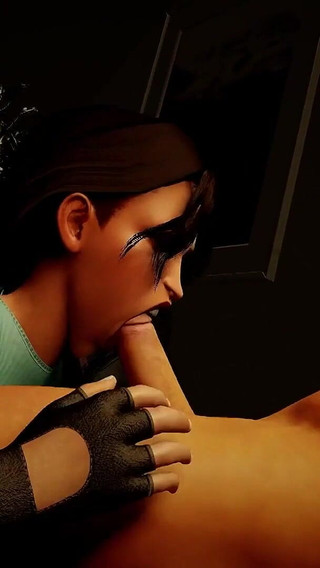 Classic Lara Sucks Dick in POV - Tomb Raider Parody