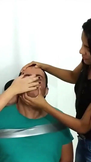 Spitting Step-sisters Loves Hand Over Mouth Domination