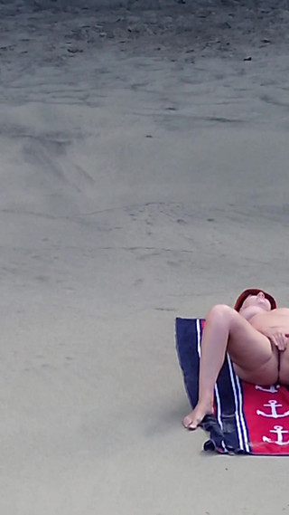 Sensual Nude Beach Goddess Captured by Drone - Ultimate Aerial Beauty