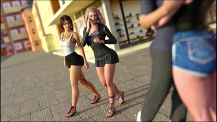 The Romantic Kiss & Embrassement in Public with Evelyn