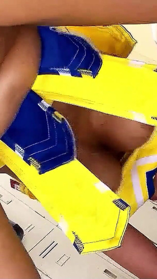 Japan cheerleader teen with big tits fucked at bukkake party uncensored