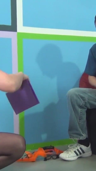 Astonishing babes jerking and blowing dude's dick