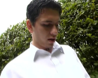 A Curvy German Babe Showing Her Moves in the Backyard