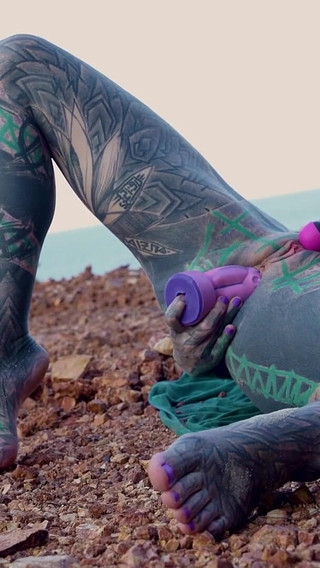 Tattoo Teen Anal Masturbation