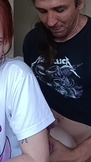 Hot Redhead Gets Fucked in the Kitchen by Her Stepbrother While Washing the Dishes