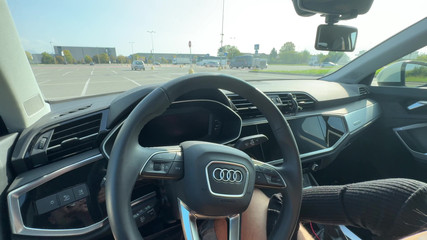 Very Pussy Blonde Sucks Cock in Mall Parking Lot to Get a Designer Bag