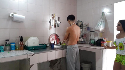 Tenant Since You Washed the Dishes I'm Going to Let You Stick Your Penis in My Vagina Just for Today