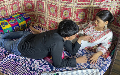 Romantic and Hot Sex, Desi Indian Couple in Love Having Real Sex