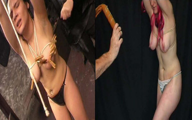 Genuine BDSM Submissive Sluts Spanking Whipping and Cruel Bondage Humiliation