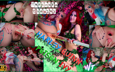 Harley Quinn and Poison Ivy Hardcore Cosplay