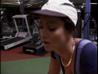 Horny sluts training in the gym