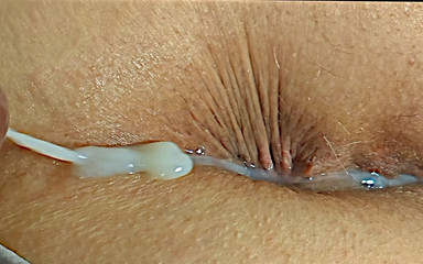 Black Cock Jerking off Huge Cum Load Down My Fat Ass, Big Butt BBW Grandma Close up Fucking