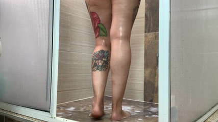 Foot Worship - Foot Shower, Shave & Red Nails