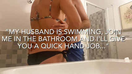 Cheating Wife Diaries: 2 Days Sex in the Toilet with the Gardener and His Lovely Cock Sucked Deeper and Deeper