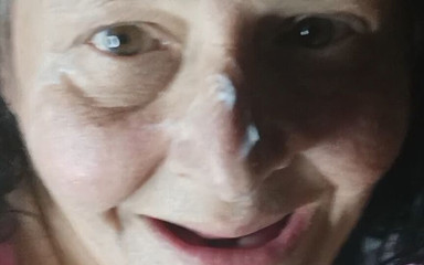 Her Jerkoff Fetish Silked Her Face in Milky White What an Excite