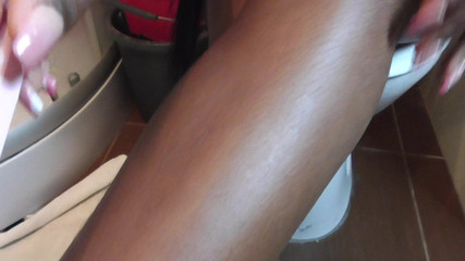 Ebony Shaving Fetish!