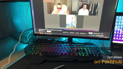 POV: She Couldn’t Resist Me While I Was Streaming - Got Her Throat Fucked Under the Desk