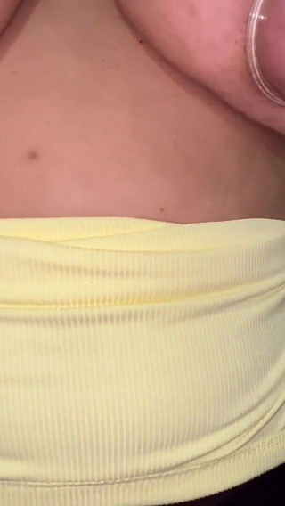 Nipple Cupping Huge Milky Tits