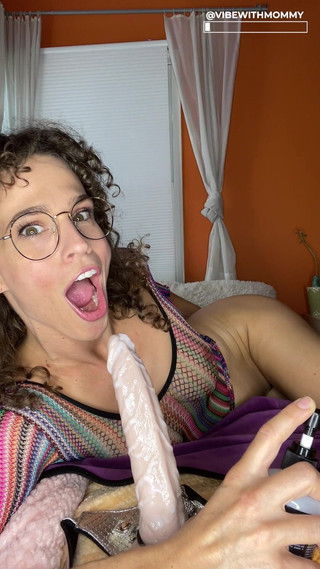 Tight Ass Rides Big Dildo