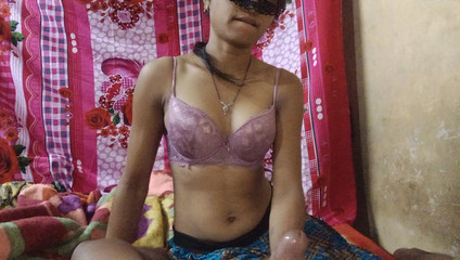 Indian Hot Bhabhi Sucking Cock, Cum in Mouth, Delicious Blowjob