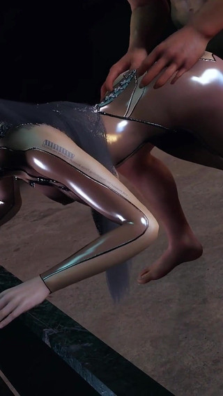 Beauty Lady Get Doggy - 3D Animation