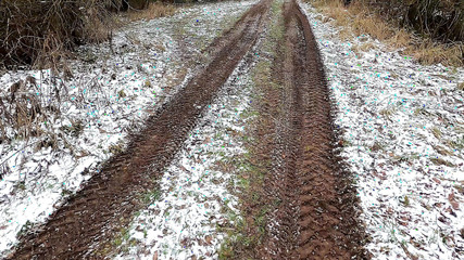 Beating Her Tits in the Snow